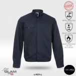 Ubranie ochronne trudnopalne antystatyczne wzmacniane ORION z certyfikatem (spodnie na pasku lub ogrodniczki)-produkt Gondpol - 2