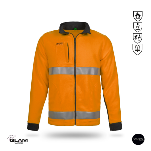 Bluza ochronna polarowa trudnopalna antystatyczna odblaskowago pom.-prodkut Gondpol