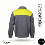 Bluza ochronna orion multifunkcyjna szaro-żółta (certyfikat)-produkt Gondpol - 2