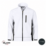 Kurtka ocieplana SOFTSHELL biało-czarna - 2