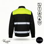 Bluza ochronna multifunkcyjna odblask ORION(czarno-żółta certyfikat)-produkt Gondpol - 2