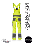 Spodnie ochronne  multifunkcyjne ogrodniczki ORION(żółto-popiel certyfikat)produkt Gondpol - 2