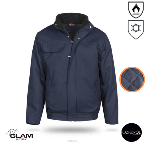 Kurtka ochronna trudnopalna ocieplana ORION(granat)-produkt Gondpol