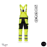 Spodnie ochronne multifunkcyjne odblask ORION(żółto czarny certyfikat)-produkt Gondpol - 2