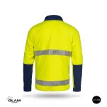 Bluza polarowa trudnopalna antystatyczna odblask żółta - 2
