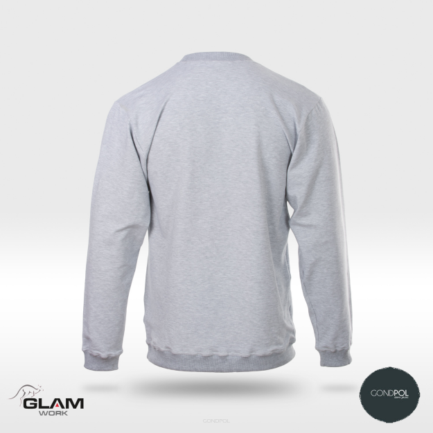 Bluza dzianinowa bawełniana(szara)produkt Gondpol